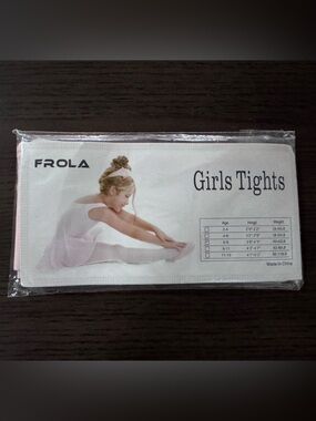 FROLA Girls Tights - Light Pink - Size 6-8